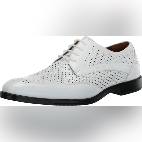 Stacy Adams Other - STACY ADAMS Men's Asher Wingtip Lace Oxford, White, size 7